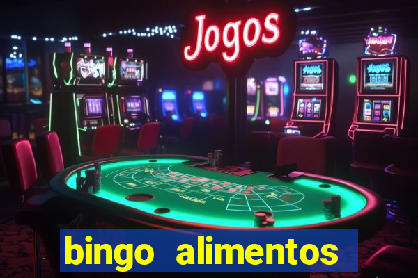 bingo alimentos para imprimir